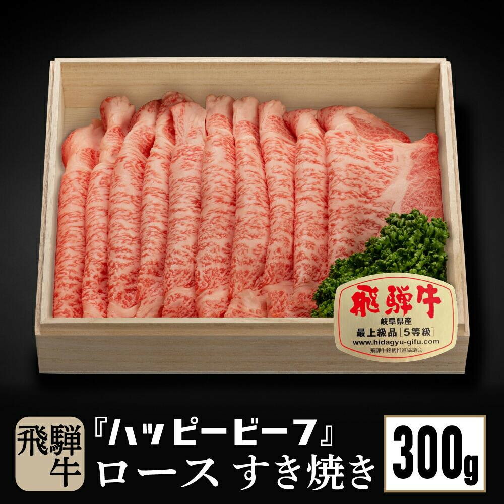 【ふるさと納税】飛騨牛 A5等級 ロース 300g | すき焼き 飛騨牛 ブランド牛 A5ランク ハッピープラス 飛騨高山 JQ009VP
