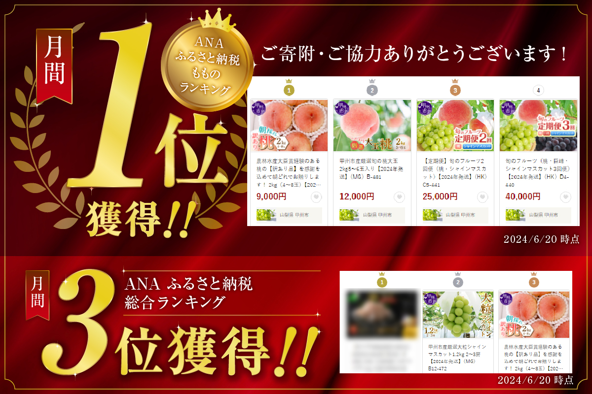 味自慢桃【訳あり品】を感謝込めて朝どれでお贈りします！約2kg（4～8玉）【2025年発送】（LMS）A07-415