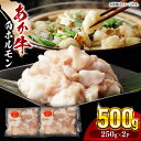 【ふるさと納税】熊本県産 あか牛 白 ホルモン 計500g (250g×2P) 熊本 赤牛 褐牛 あかうし 褐毛和種 肥後 冷凍 国産 牛肉【五右衛門フーズ】[YBZ010]