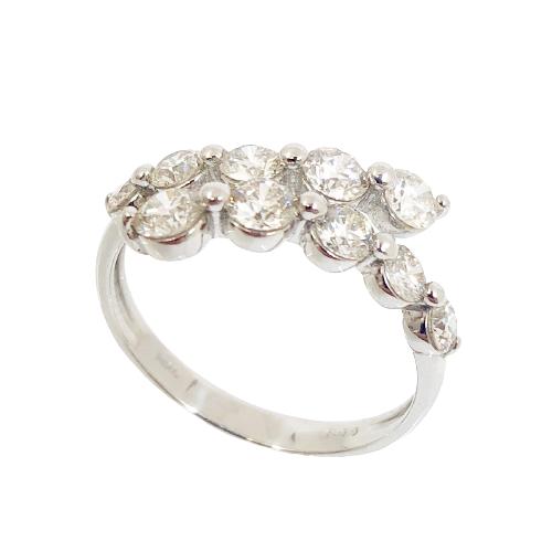 プラチナ製 ハート＆キューピッド Happy 10th Diamond リング 1.0ct ［HKAR0503P]