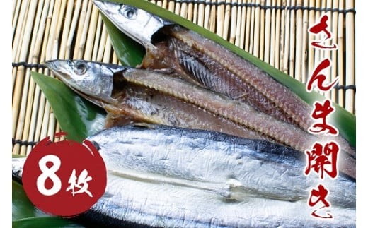 さんま 開き 8枚セット 干物 ひもの 国産 サンマ 秋刀魚 松屋水産 三重県熊野市【mtys0006】