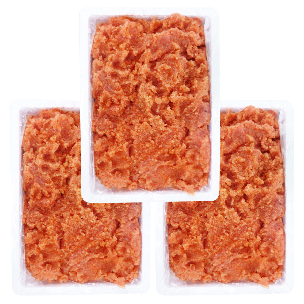 
かねふく＜無着色＞辛子明太子 並切 6kg (2kg×3箱)
