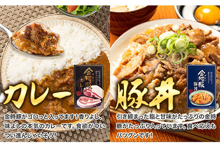 金時豚を使ったレトルト4種セット 