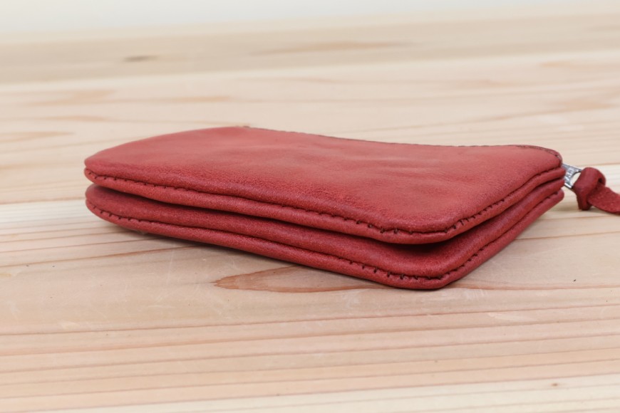 おさいふポーチ サーモン [アトリエSASSA 富山県 朝日町 34310065]