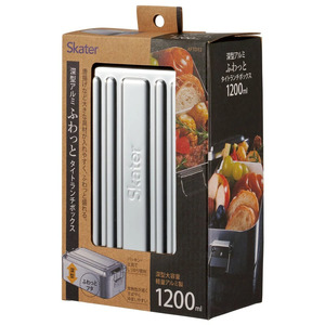 弁当箱 深型アルミランチボックス 1段 1200ml シルバー 〈スケーター株式会社〉 弁当箱 弁当 アルミ製 大容量 おしゃれ メンズ レディース ランチボックス   AFTD12 596490 1