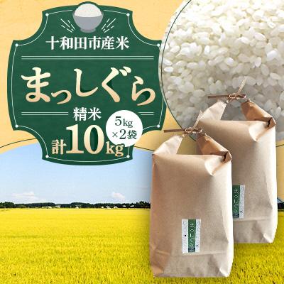 ふるさと納税 十和田市 【令和7年産】十和田市産米「まっしぐら」精米 10kg(5kg2袋)