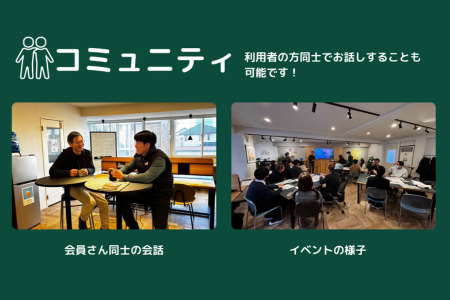 コワーキングスペース1日利用チケット　コワーキング