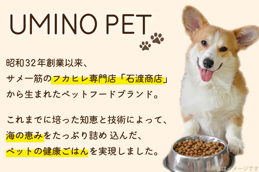ドッグフード UMINO PET 総合栄養食 800g 1袋 [石渡商店 宮城県 気仙沼市 20565993] 犬 ドックフード ヒューマングレード 成犬用 サメ肉 犬用 成犬 サメ ペット ペットフ
