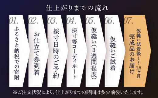 【出張いたします】「高級ゼニア生地」オーダー シングル スーツ お仕立券1枚【L'ECRIN（レクラン）】 [QAV006] オーダースーツ スーツ すーつ かっこいい カッコイイ 仕立 出張 九州 