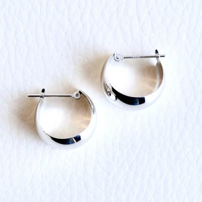 ふるさと納税 昭和町 K14 ホワイトゴールド フープピアス (直径14mm) 保証書付 KO-0056 |  | 02