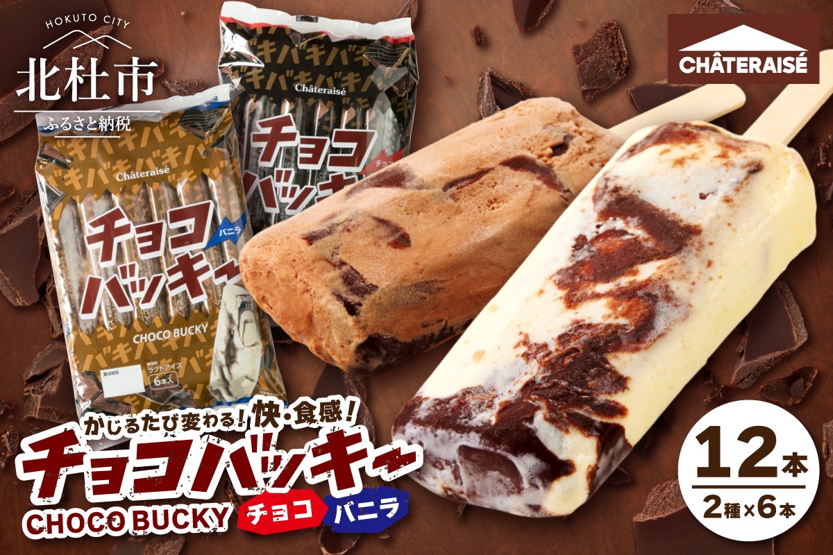 
                  【シャトレーゼ】チョコバッキーバニラ＆チョコ詰合せ12本入　アイスクリーム スイーツ アイス セット 人気 15000円 以内
                