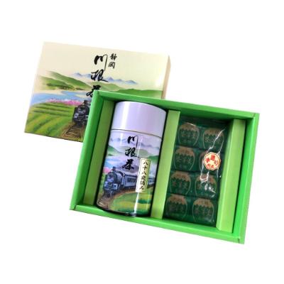 ふるさと納税 川根本町 【坂本園】八十八夜摘み煎茶200gSL缶入りと川根茶羊羹のセット