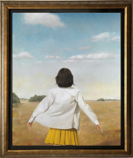 
S175 【1点限定】卯野和宏　「先へ」100号F・油彩画
