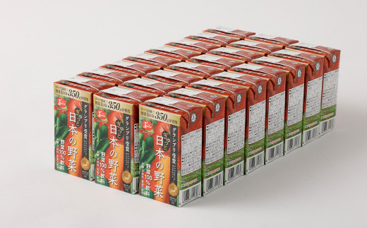 【2ヶ月毎3回定期便】【野菜飲料初！ジャパンフードセレクション グランプリ受賞】 ジューシー 野菜ジュース ぎゅっと日本の野菜 100％ 125ml×24本 ジュース 紙パック 国産 