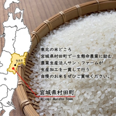 【毎月定期便】【数量限定】宮城県村田町産ひとめぼれ 精米 10kg(5kg×2袋)全6回