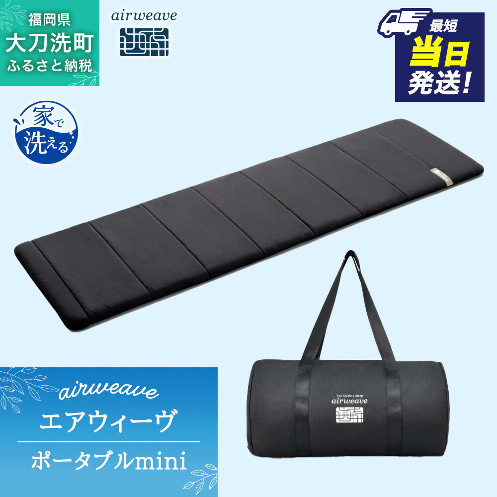 【ふるさと納税】選べる発送時期 エアウィーヴ ポータブル mini 通常 最短当日出荷 最短3日配送