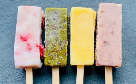 【菓子工房　菓のん】淡路島の小さな和菓子店が作った「くずもちアイス」4本セット