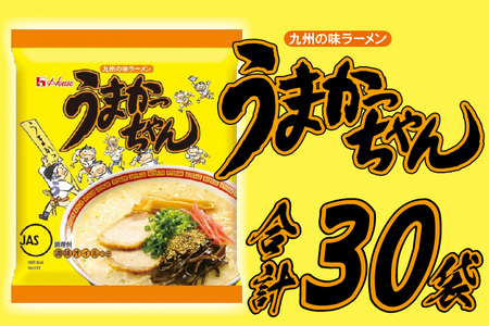 うまかっちゃん　30食（5食入り×6パック）[M244-1]　ラーメン 豚骨 インスタント 乾麺 即席麺 拉麺 保存食 九州