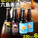 【ふるさと納税】ビール 六島麦酒 3種6本セット 六島麦のはじまり2本 六島ドラム缶会議2本 北木島オイスタースタウト2本 六島浜醸造所《45日以内に出荷予定(土日祝除く)》岡山県 笠岡市 六島 麦酒 お酒 ビール クラフトビール アルコール 贈答 お土産