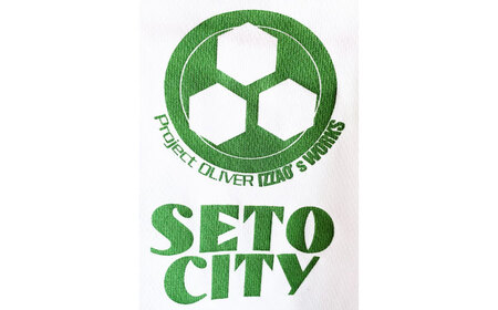 陶神オリバーTシャツ(Lサイズ)+缶バッジセット / Ｔシャツ ティーシャツ 陶神オリバー 缶バッジ ヒーロー ご当地 キャラクター / 瀬戸市 / IZZAO's WORKS [BBAO006]