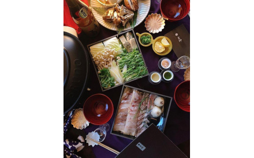 
                  【京都 京料理 立神】鯛しゃぶセット（2人前）［ 京都 京料理 人気 おすすめ 老舗 グルメ ギフト プレゼント 贈答用 お取り寄せ ］ 
                