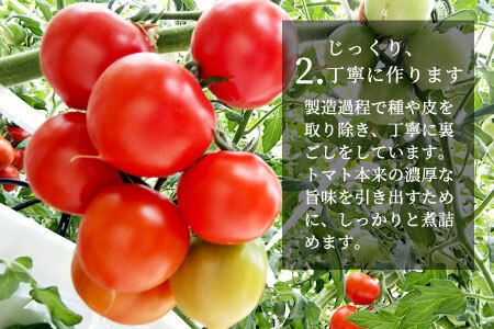 3月発送★原材料は「トマト」だけ！パスタや煮込み料理に トマト農家さんのトマトピューレ 4個 ( 320g×4個 ) 