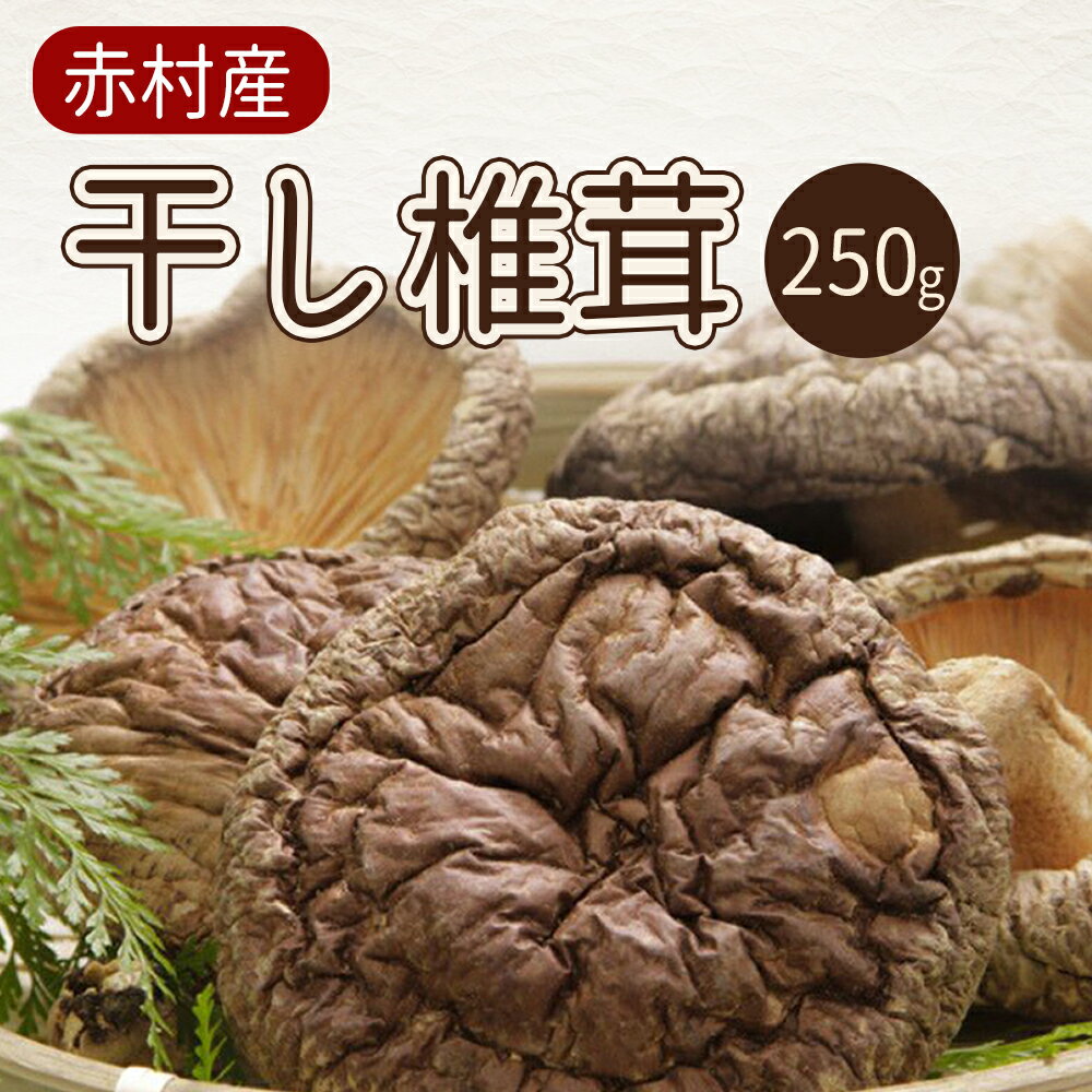 【ふるさと納税】 国産 赤村産 干し 椎茸 約250g 家庭用 しいたけ キノコ きのこ 原木 自然栽培 送料無料 L2