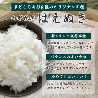 ふるさと納税 寒河江市 【2025年産・先行受付】無洗米 山形県産はえぬき 8kg (4kg×2袋) 令和7年産 |  | 01