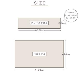 三河木綿　6重織ガーゼ　フェイス＆バスタオルセット_クリオネ【G0514】 クリオネ