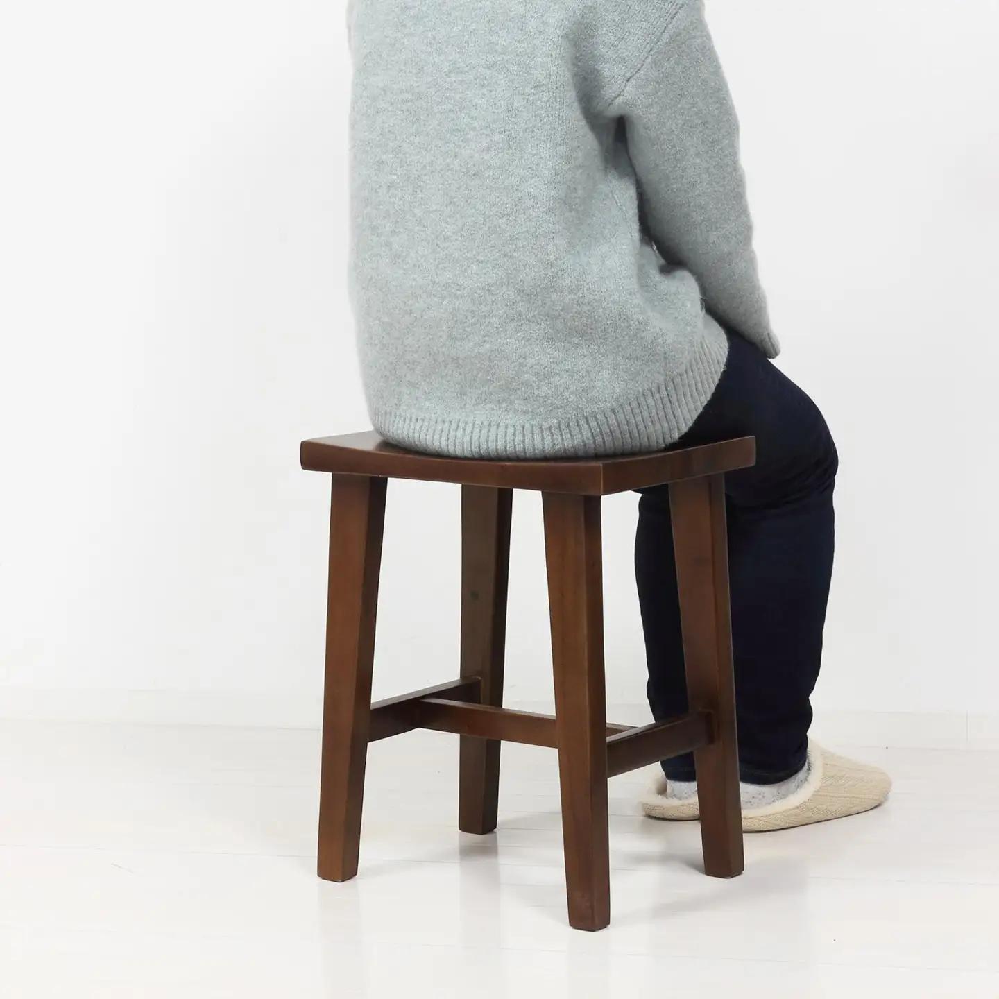 ウッドスツール ブラウン
