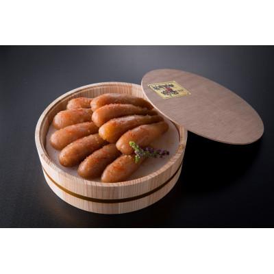 ふるさと納税 直方市 「食品添加物不使用」極み明太子　檜樽入(600g)