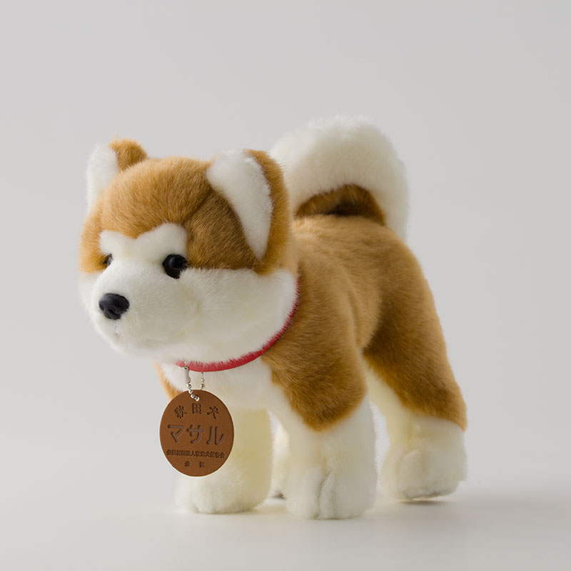 【ふるさと納税】65P7303 秋田犬マサルぬいぐるみ　立ちMサイズ