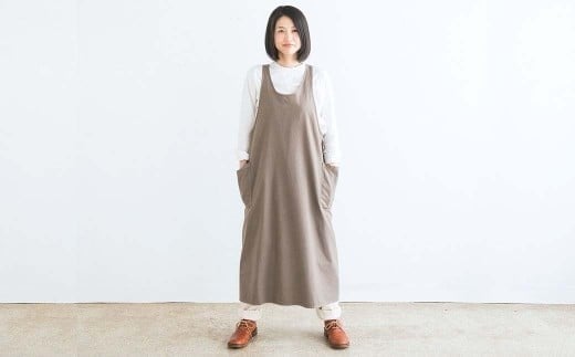 ロングエプロン_グレー S-UW-A15A