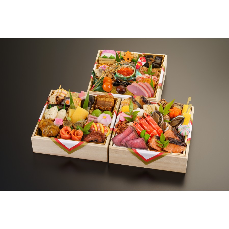 ＜京料理濱登久＞おせち和三段重(冷蔵/4～5人前)【12月31日お届け】