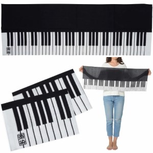 SZ0062　【斎染オリジナル】ピアノ柄染物  2点セット（手ぬぐい・ミニ風呂敷 ）