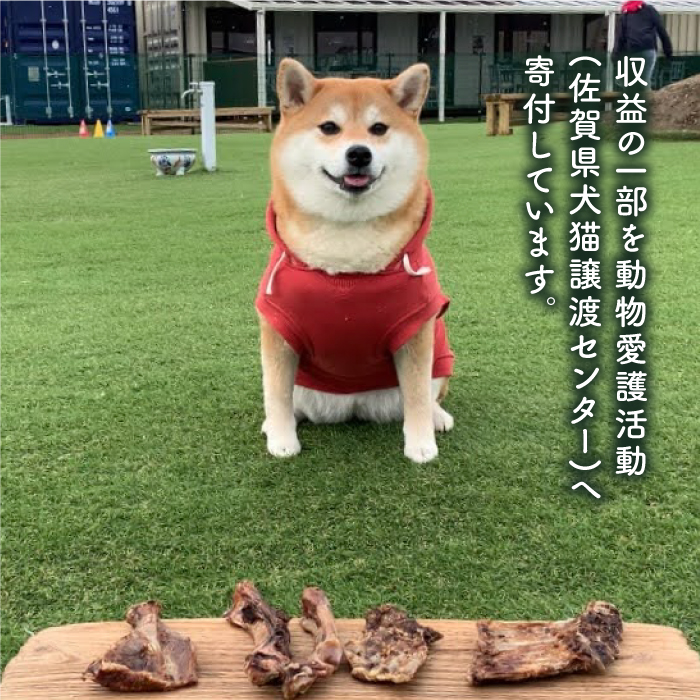 中型犬向け☆天然いのししのスモーク骨ガム4本【わんこin食堂】 [FCG054]