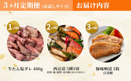 fn-01-017 【おにく・おさかな】お楽しみ惣菜便 全3回 《お試し食べきりサイズ》 三陸麻生
