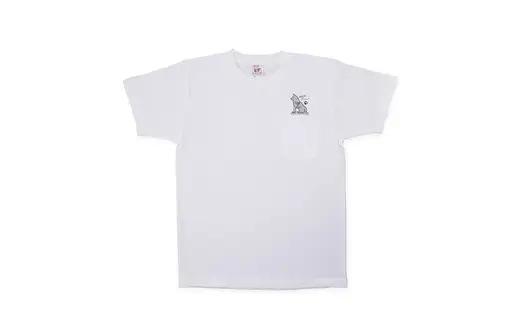 HACHI100オリジナルハチ公像TシャツM（HACHI100オリジナルコットン巾着サービス)　40P7602【一般社団法人 秋田犬ツーリズム】