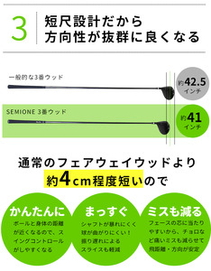 FLIT-BOX SEMIONE（フリットボックスセミワン） フェアウェイウッド【FD-60：標準シャフト】番手:３W  シャフト硬さR（標準）