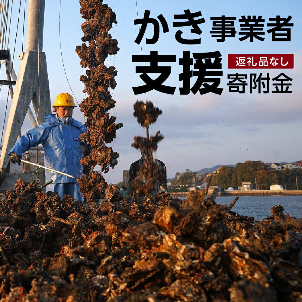 【ふるさと納税】 呉市養殖かき事業者支援寄附金 返礼品なし 牡蠣事業者 応援 復興 牡蠣 復活 支援 災害支援 寄付 広島県 呉市