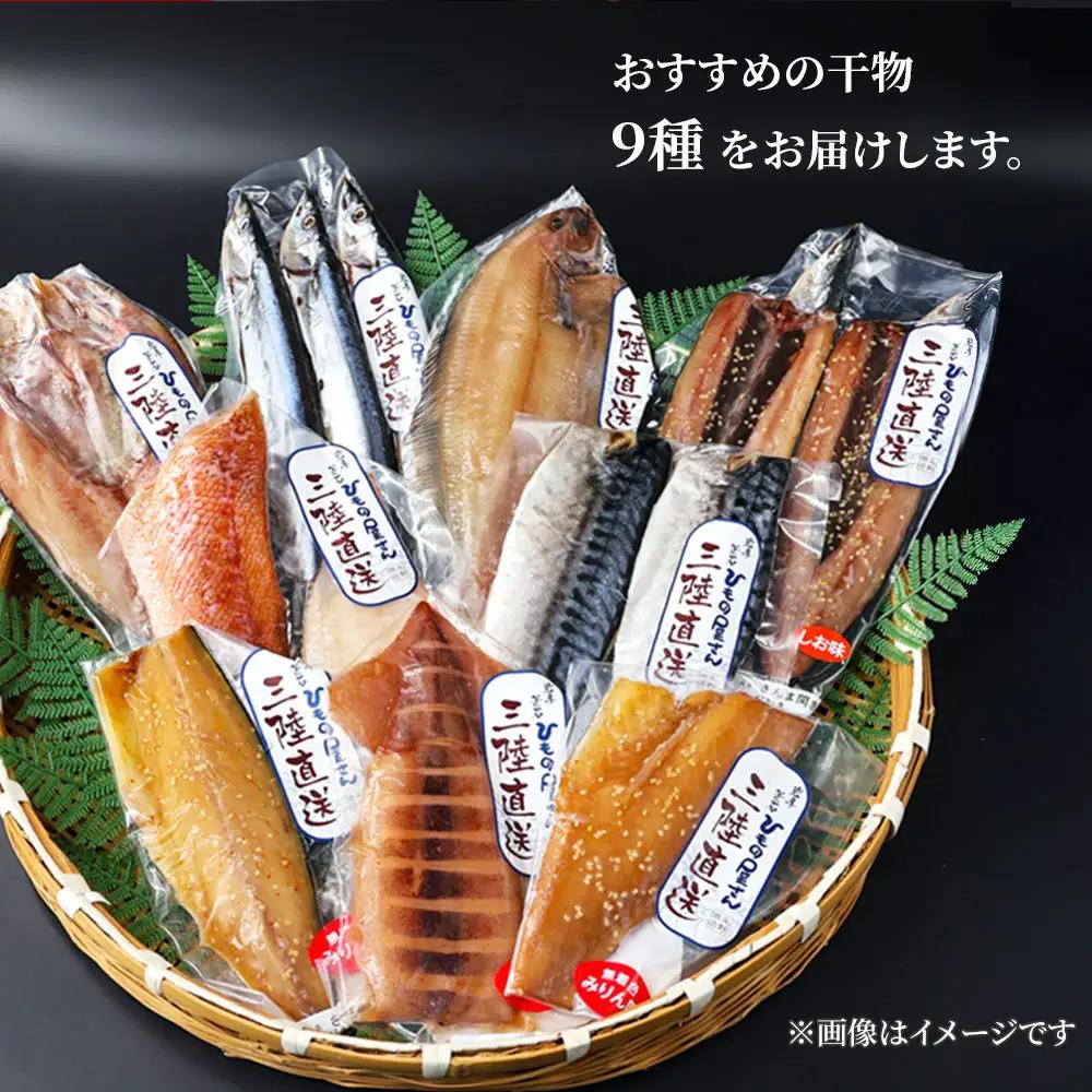 fn-26-042 岩手県釜石ひもの屋さんの 干物詰合せ9種 永野商店