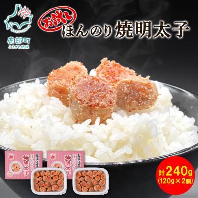 ふるさと納税 鹿部町 北海道産 お試し ほんのり焼明太子 120g×2個(計240g) MC151S