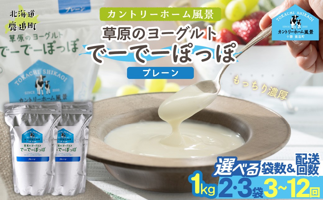 
                  草原のヨーグルト でーでーぽっぽ 1kg 《プレーン》 選べる個数・配送回数 【 ふるさと納税 人気 おすすめ ランキング 牛乳 ヨーグルト 生乳 濃厚 クリーミー 手作り 北海道 十勝 鹿追町 送料無料 】 SKB147-v
                