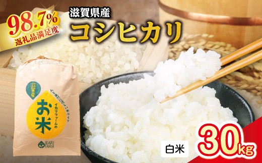 【令和8年産】強い粘りと旨味！お米の王様「コシヒカリ」　白米　30kg【C031W】