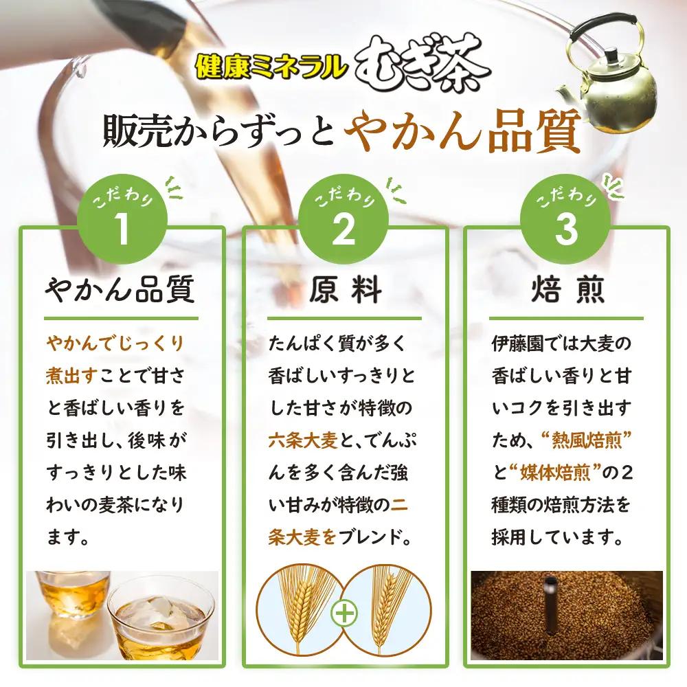 『定期便：全12回』健康ミネラルむぎ茶2L×6本【50001501】