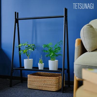 ふるさと納税 燕市 【TETSUNAGI】ハンガーラックミニ&スチールトレイセット　ブラック　子ども用 |  | 03