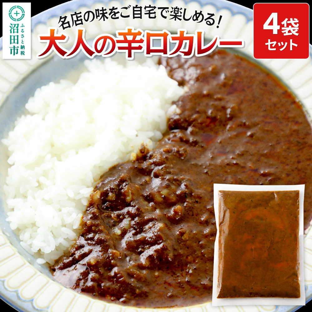 みのや 大人の辛口カレー 4袋セット