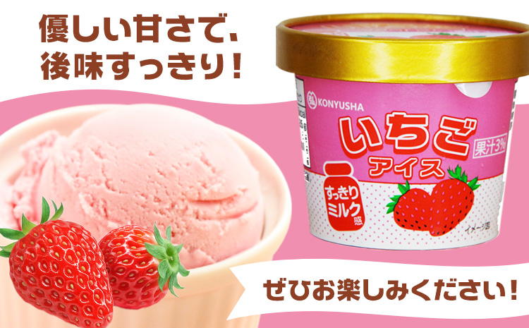 いちごアイス 110ml×30個 合計約3.3L《30日以内に出荷予定(土日祝除く)》アイス 苺アイス アイスクリーム らくのうマザーズ 冷凍 ---0100-3002---