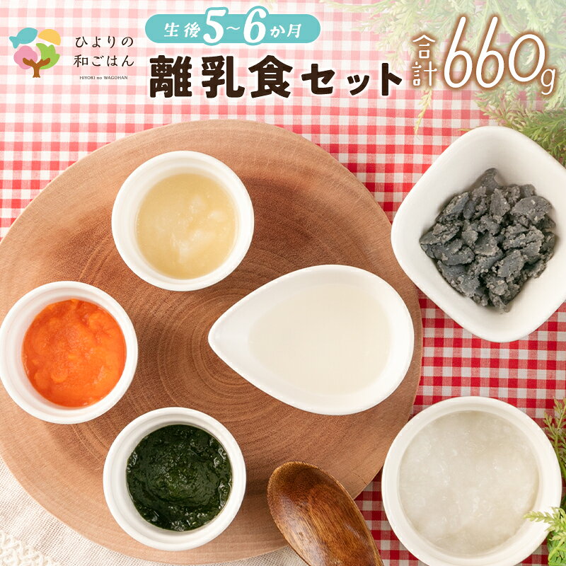 【ふるさと納税】月齢に合わせた離乳食セット(5～6か月向き)合計660g