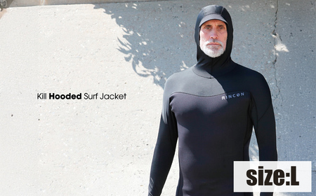 ウエットスーツ　Rincon 1mm KILL HOODED 長袖 JACKET。真夏仕様5.5cmバイザー付き  Lサイズ